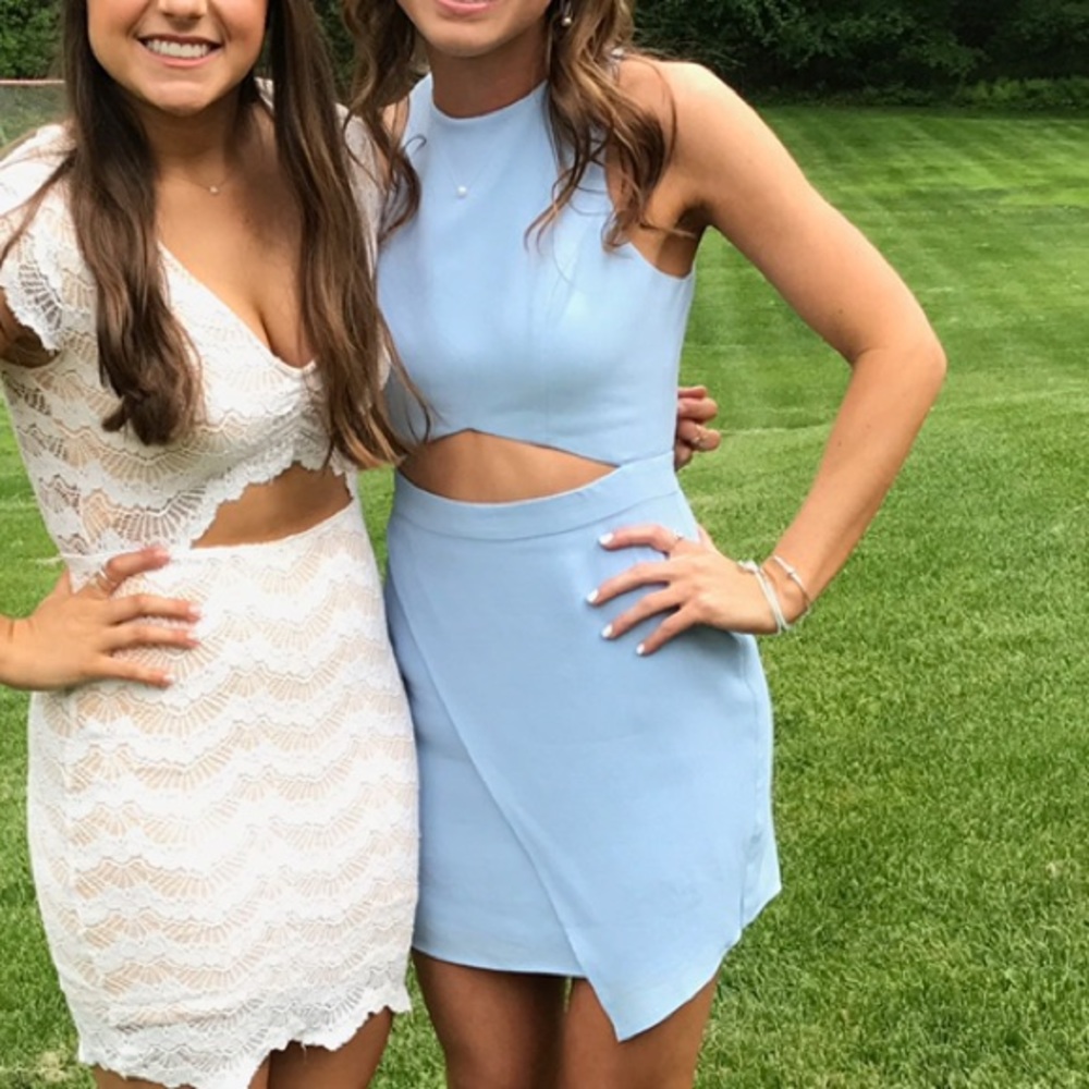 Revolve X Naven Twins Periwinkle Bodycon Dress XS
